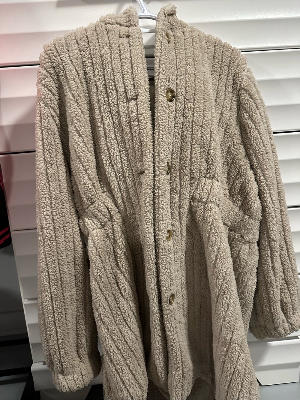 Soft button cardigan sweater teddy bear